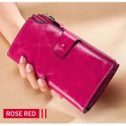 VELENCE VALÓDI BŐR BÍBORLILA NŐI PÉNZTÁRCA