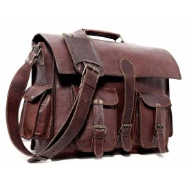 RAM VALÓDI BŐR KÉZMŰVES LAPTOP TÁSKA