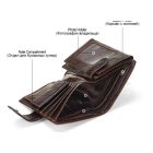 TIPIC BARNA KIS MÉRETű VALÓDI BŐR PÉNZTÁRCA