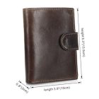 TIPIC BARNA KIS MÉRETű VALÓDI BŐR PÉNZTÁRCA