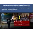 HÁTIZSÁK - SVÁJC UNISEX KÉK-FEKETE HÁTIZSÁK