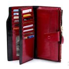 VELENCE VALÓdI BŐR MEGGYPIROS NŐI PÉNZTÁRCA 