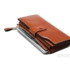 VELENCE VALÓdI BŐR MEGGYPIROS NŐI PÉNZTÁRCA 