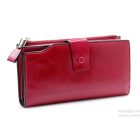 VELENCE VALÓdI BŐR MEGGYPIROS NŐI PÉNZTÁRCA 