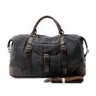 THUN NAGY KAPACÍTÁSÚ  VÁSZON-BŐR UTAZÓTÁSKA