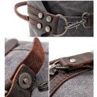 THUN NAGY KAPACÍTÁSÚ  VÁSZON-BŐR UTAZÓTÁSKA