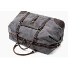 THUN NAGY KAPACÍTÁSÚ  VÁSZON-BŐR UTAZÓTÁSKA