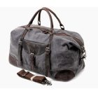 THUN NAGY KAPACÍTÁSÚ  VÁSZON-BŐR UTAZÓTÁSKA