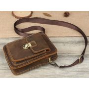 SALTA CROSSBODY,  COFFEE VALÓDI BŐR ÖVTÁSKA