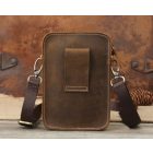 SALTA CROSSBODY,  COFFEE VALÓDI BŐR ÖVTÁSKA