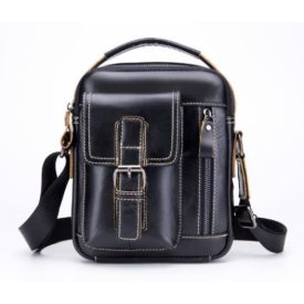 AARAU VALÓDI BŐR KERESZTTÁSKA - UNISEX