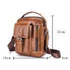 AARAU VALÓDI BŐR KERESZTTÁSKA - UNISEX