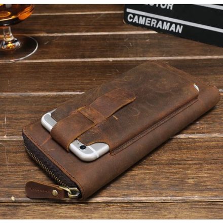 PALMA 100% VALÓDI BŐR MINŐSÉGI PÉNZTÁRCA KÁRTYA ÉS MOBILTARTÓ