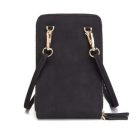 RÓMA PÉNZTÁRCA, FEKETE MOBILTELEFONTARTÓ NŐI VÁLLTÁSKA