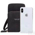 RÓMA PÉNZTÁRCA, FEKETE MOBILTELEFONTARTÓ NŐI VÁLLTÁSKA