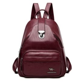 BERGAMO  BURGUNDI VALÓDI BŐR NŐI HÁTIZSÁK