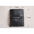 LONDON SÖTÉTBARNA VALÓDI BŐR PÉNZTÁRCA - LUXURY