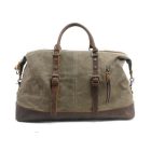 BOLZANO MILITARY ZÖLD OLAJVÁSZON - BIVALYBŐR UTAZÓTÁSKA