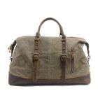 BOLZANO MILITARY ZÖLD OLAJVÁSZON - BIVALYBŐR UTAZÓTÁSKA