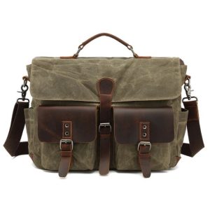 LANÚS VÍZÁLLÓ OLAJVÁSZON LAPTOPTÁSKA - ARMY GREEN LANÚS VÍZÁLLÓ OLAJVÁSZON LAPTOPTÁSKA - ARMY GREEN