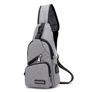 SZÜRKE SPORT VÁLLTÁSKA CROSSBODY (USB KIMENET) SZÜRKE SPORT VÁLLTÁSKA CROSSBODY (USB KIMENET)
